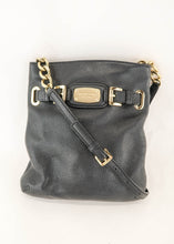 Load image into Gallery viewer, Michael Kors Leather Crossbody Black