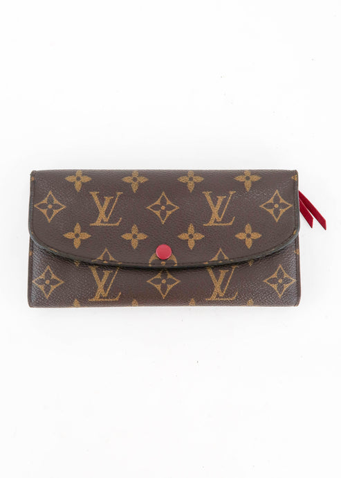 Louis Vuitton Monogram Emilie Wallet Pink