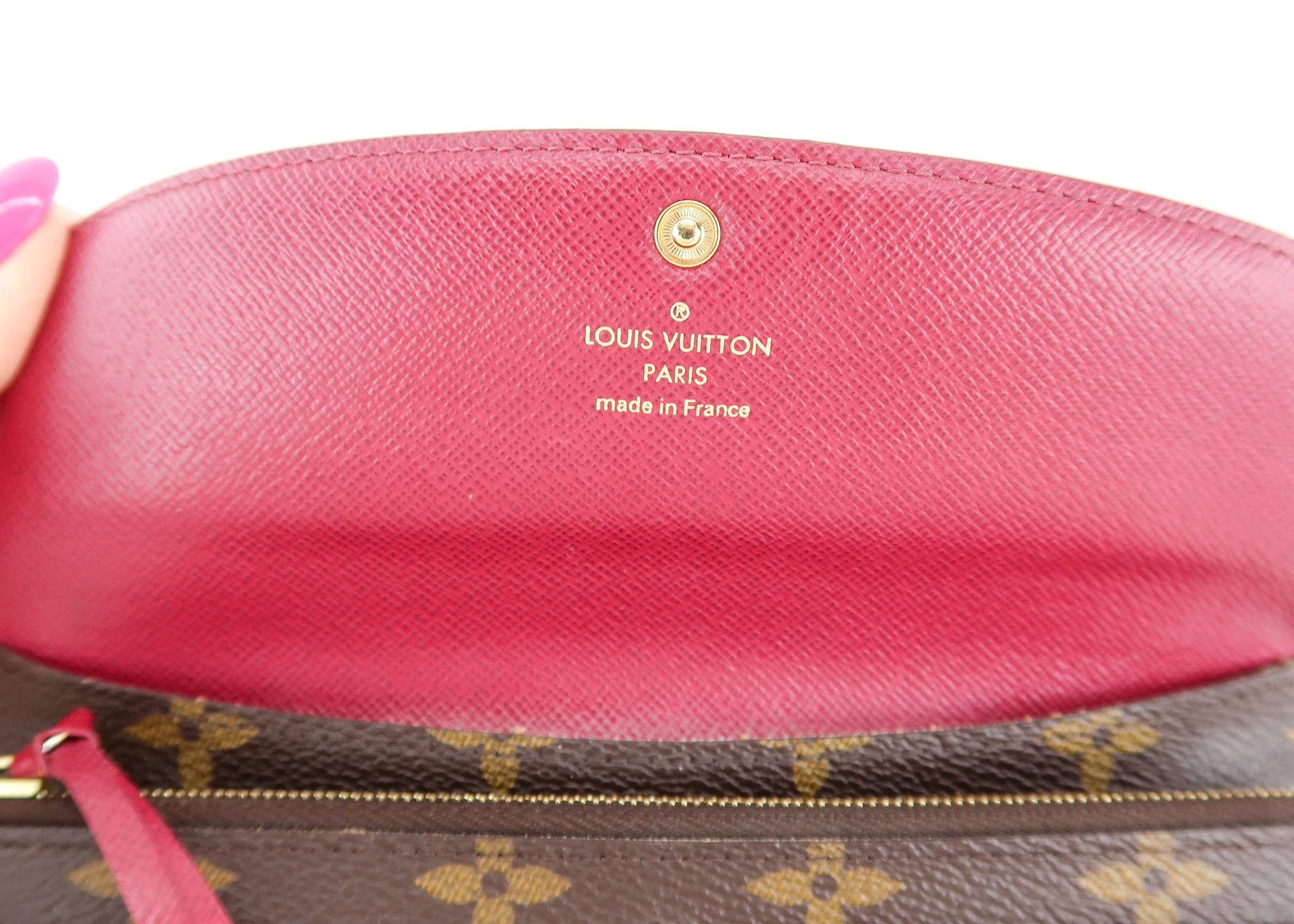 Hot Stamped Louis Vuitton Emilie wallet  Louis vuitton emilie wallet,  Emilie wallet, Louis vuitton handbags outlet