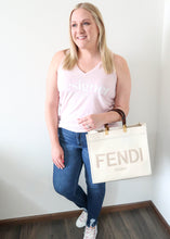 Load image into Gallery viewer, Fendi Medium Sunshine Shopper Leather White
