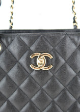 Load image into Gallery viewer, Chanel Caviar Shopping Tote Black