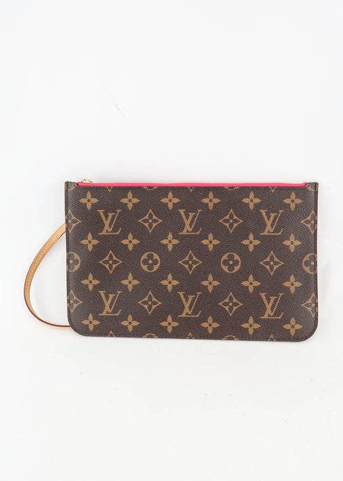 Louis Vuitton Monogram Neverfull Pochette Pink