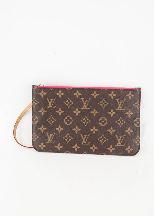 Louis Vuitton Monogram Neverfull Pochette Pink