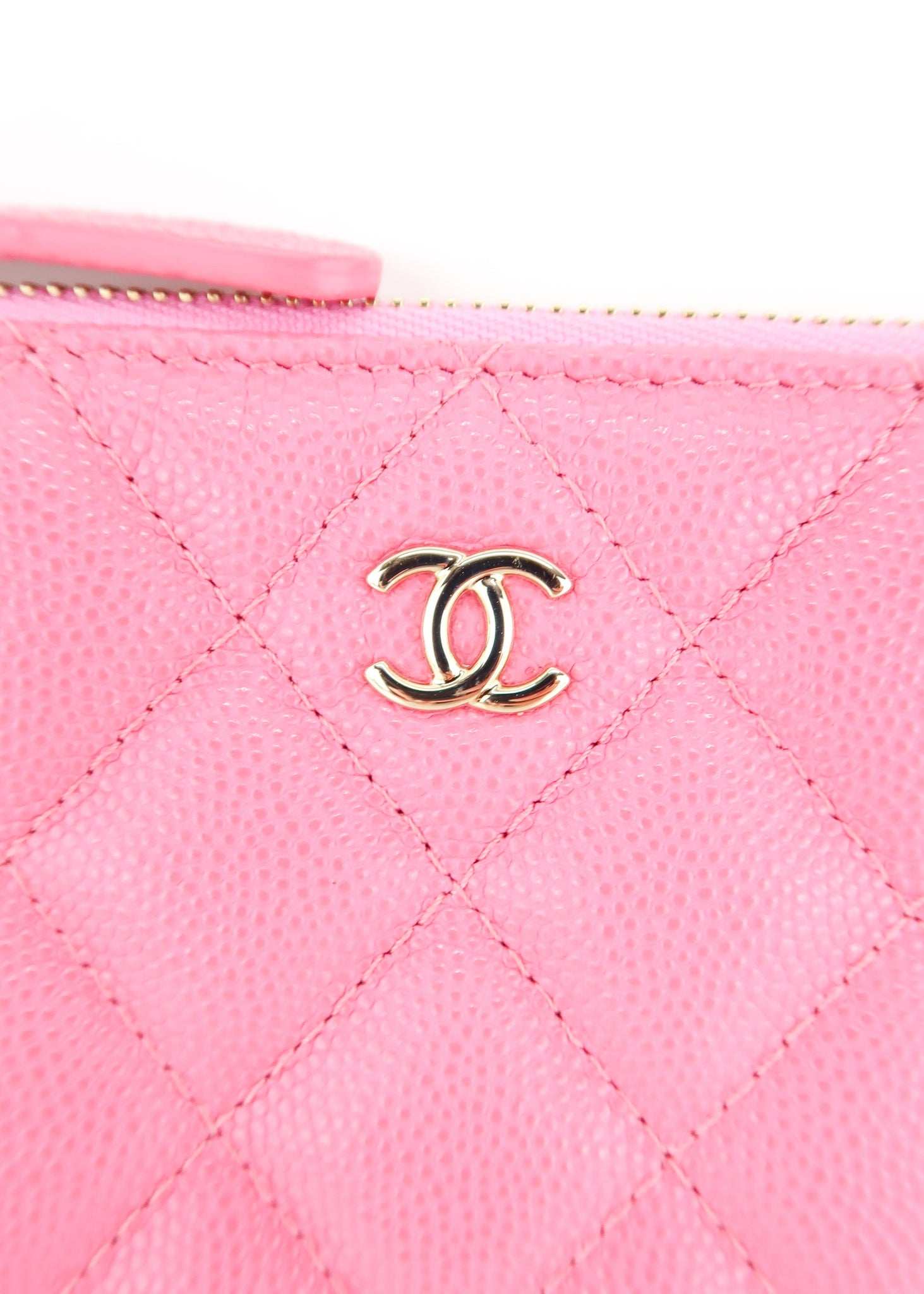 chanel classic pouch size