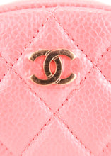 Load image into Gallery viewer, Chanel Caviar Classic Round Case Pink