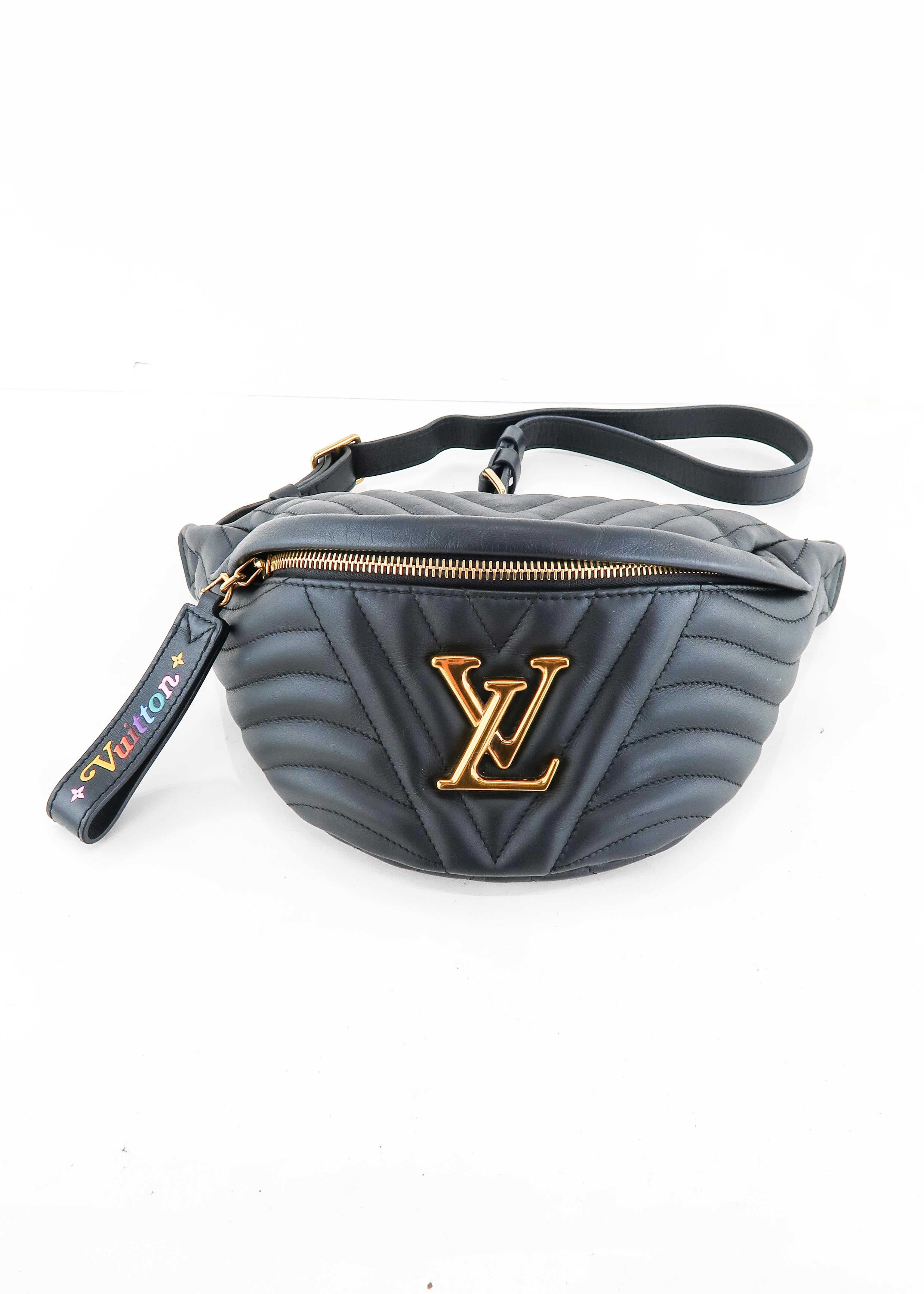 Replica Louis Vuitton Black New Wave Bum Bag M53750 BLV639 for Sale