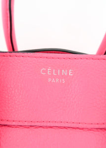 Celine Mini Luggage Fluo Pink