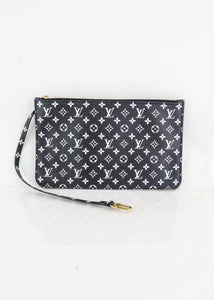 Louis Vuitton - Authenticated Neverfull Clutch Bag - Leather Black Abstract for Women, Never Worn
