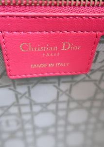 Dior Lambskin Cannage Large Lady Dior Pink