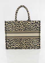Load image into Gallery viewer, Dior Canvas Mizza Large Book Tote Leopard