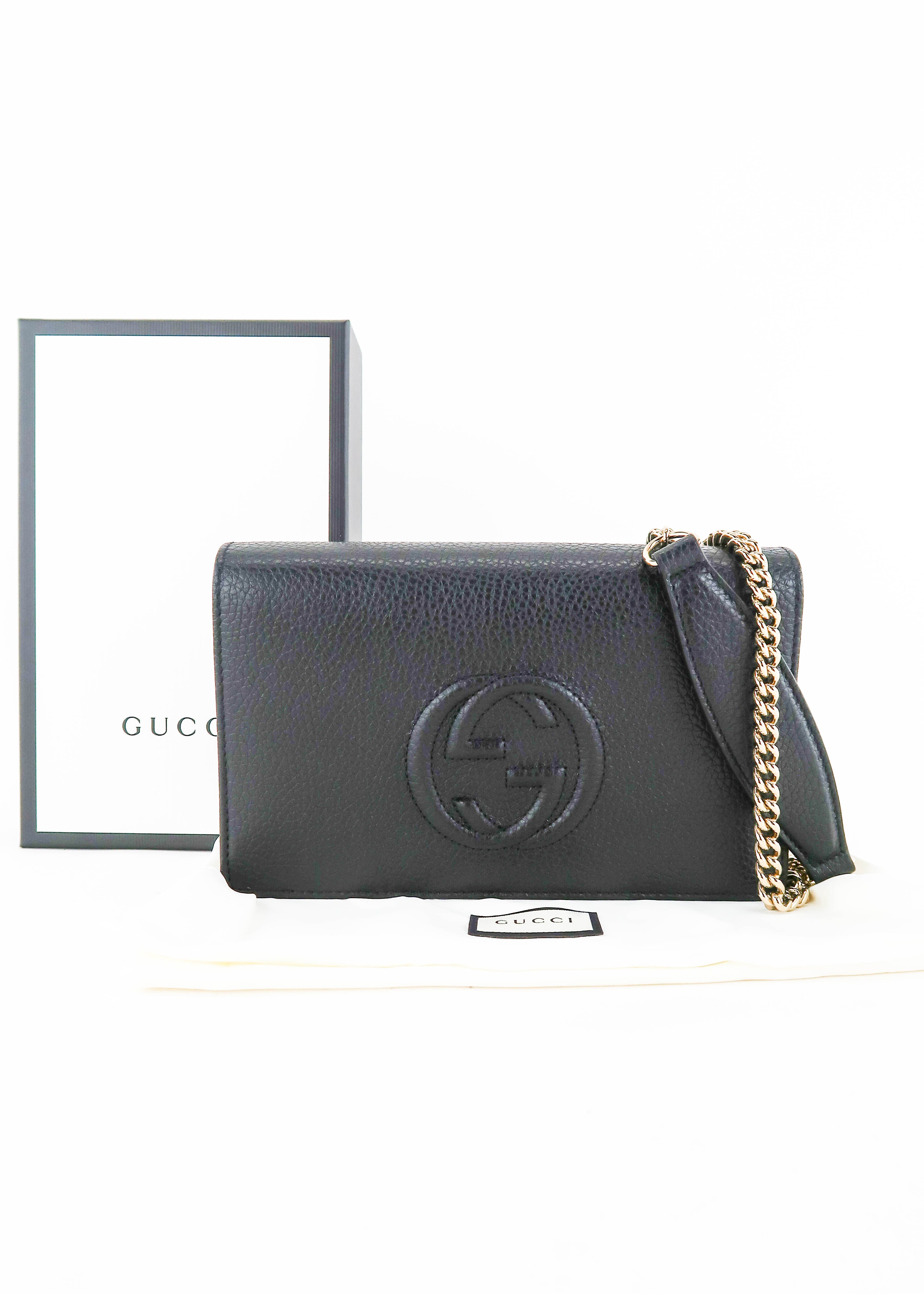 Gucci soho wallet on chain hot sale