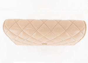 Chanel Caviar Wallet on Chain Beige