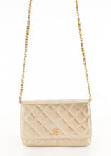 Load image into Gallery viewer, Chanel Sequin Wallet on Chain Gold