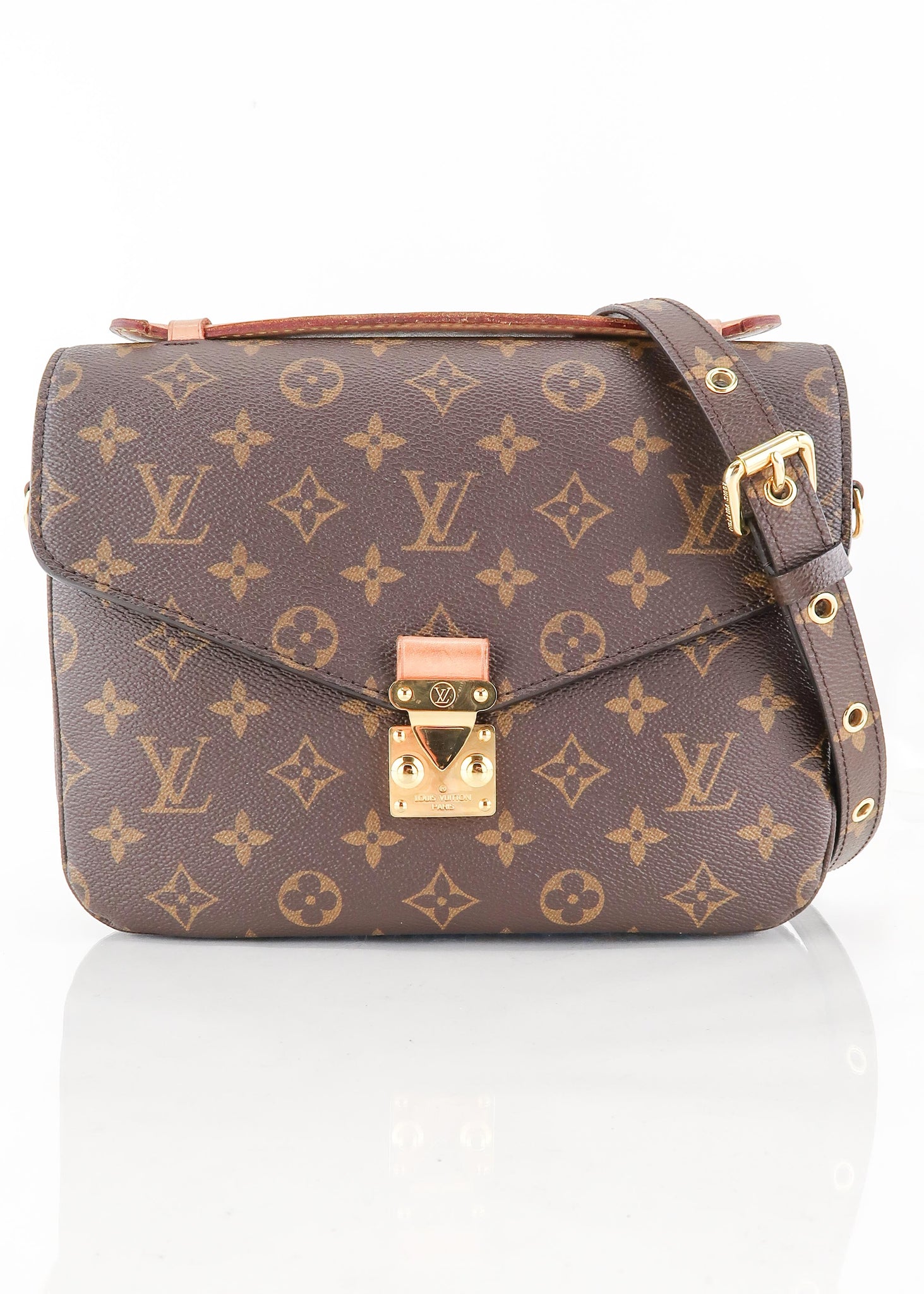 Louis Vuitton, Bags, Louis Vuitton 22 Monogram Canvas Pochette Metis  Shoulder Bag