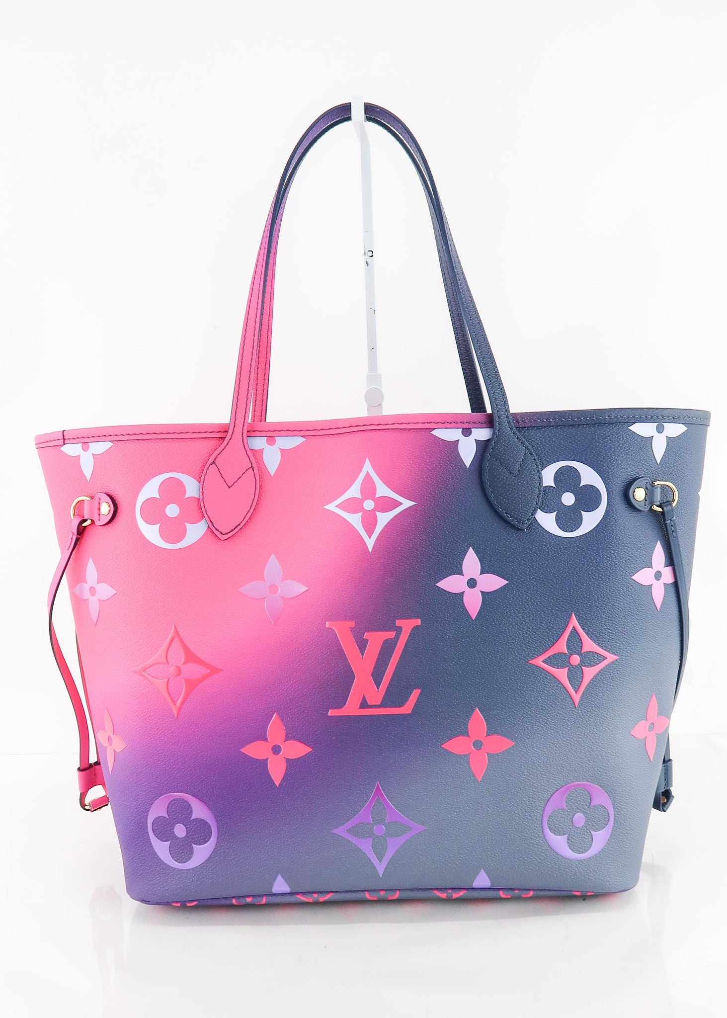 Louis Vuitton Neverfull MM with Pouch, Empreinte Leather Black and Hot  Pink, New in Dustbag