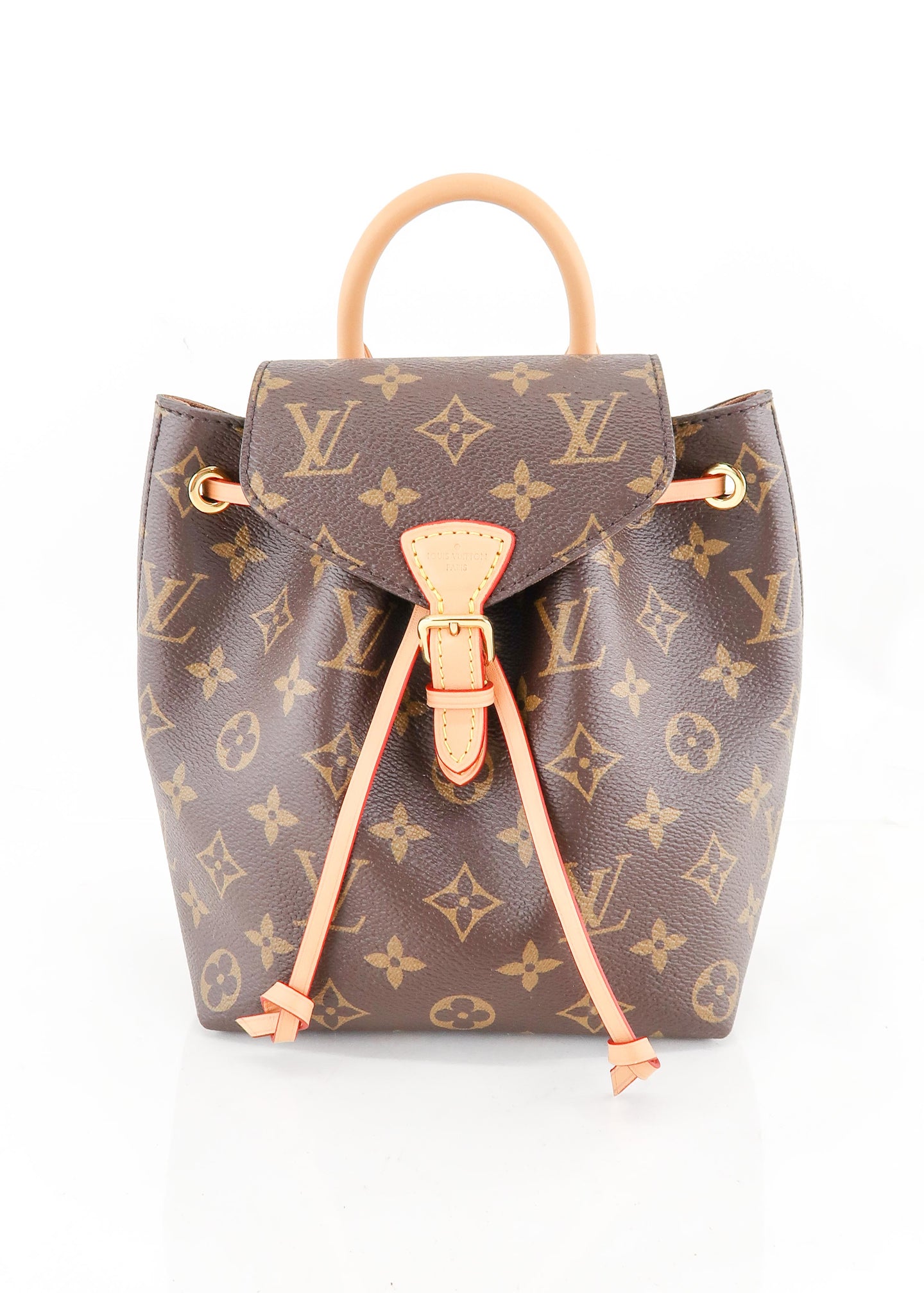 Louis Vuitton Montsouris Backpack BB in Coated Canvas with Gold