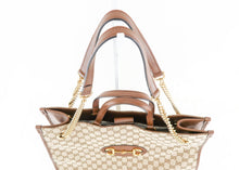 Load image into Gallery viewer, Gucci Monogram 1955 Horsebit 2 Way Tote Brown