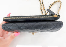 Load image into Gallery viewer, Chanel Pick Me Up Caviar Belt Bag Black