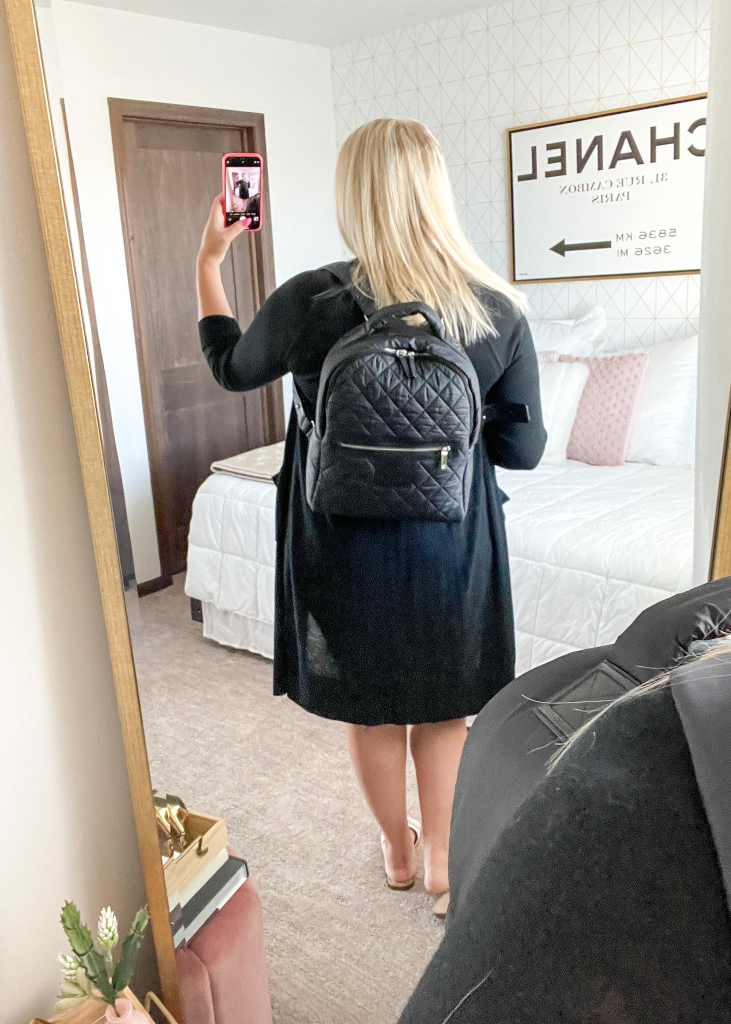 Chanel Coco Cocoon Nylon & Leather Backpack Black – DAC