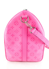 Load image into Gallery viewer, Louis Vuitton Rose Taigarama Keepall 50 Bandouliere