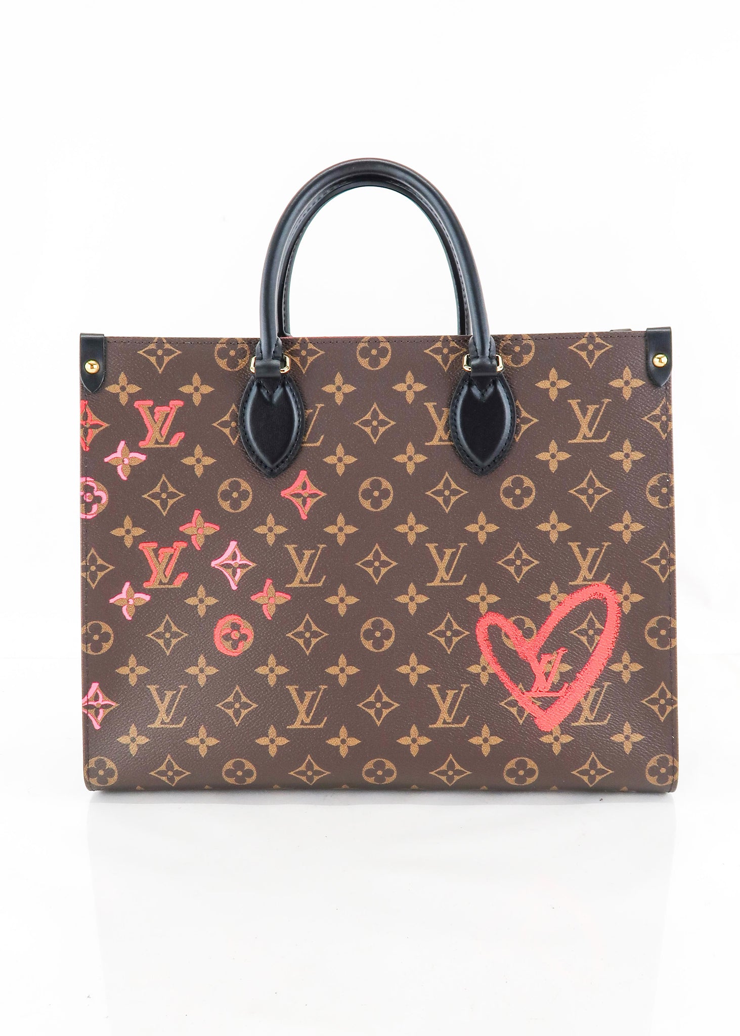Louis Vuitton Pattern Print, Red Monogram Double V Bag
