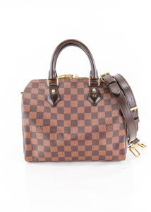 Louis Vuitton, Bags, Lv Speedy 25 Damier Include Strap