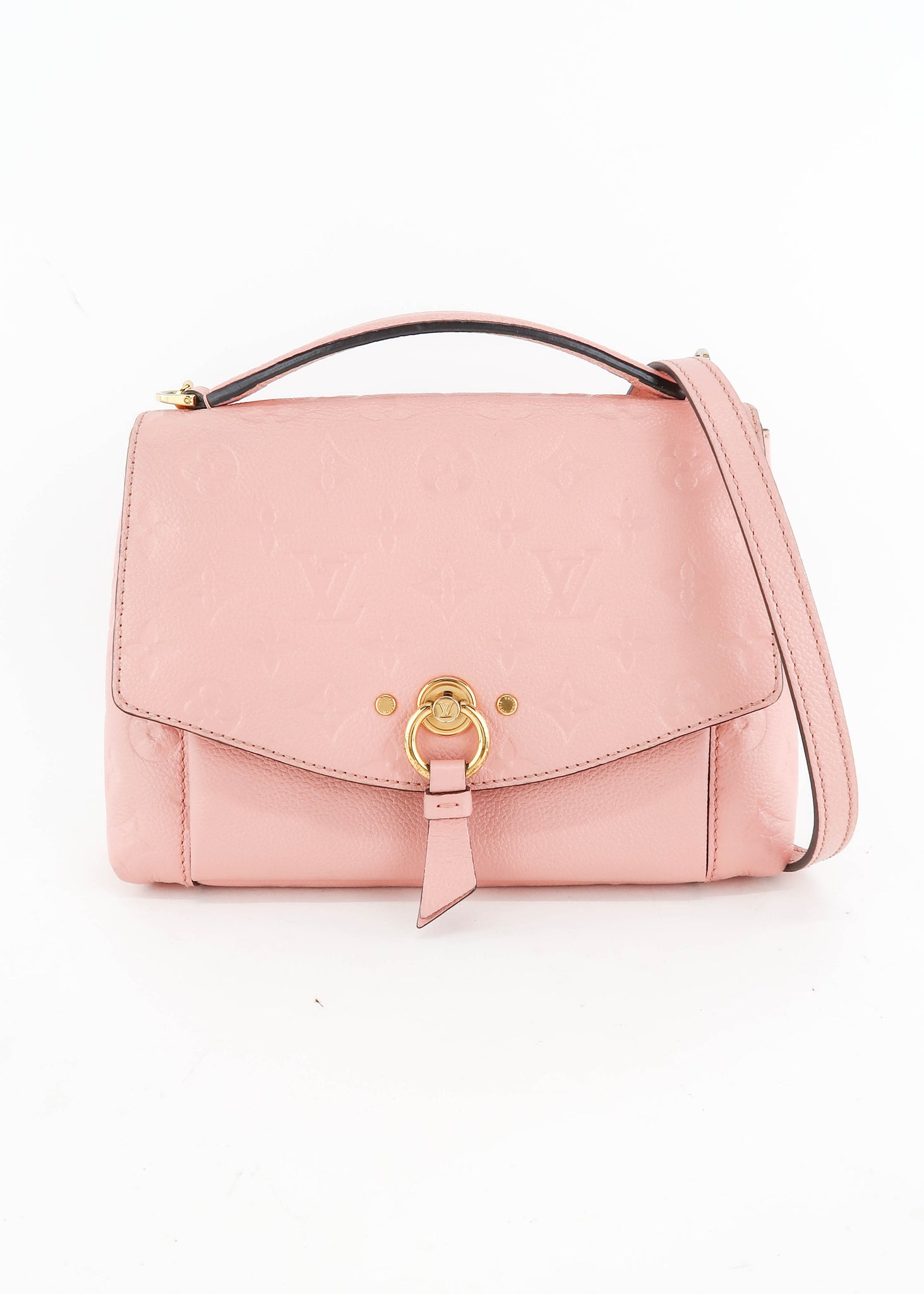 Pre-owned Louis Vuitton Rose Ballerine Patent Leather Adjustable Shoulder  Bag Strap In Pink