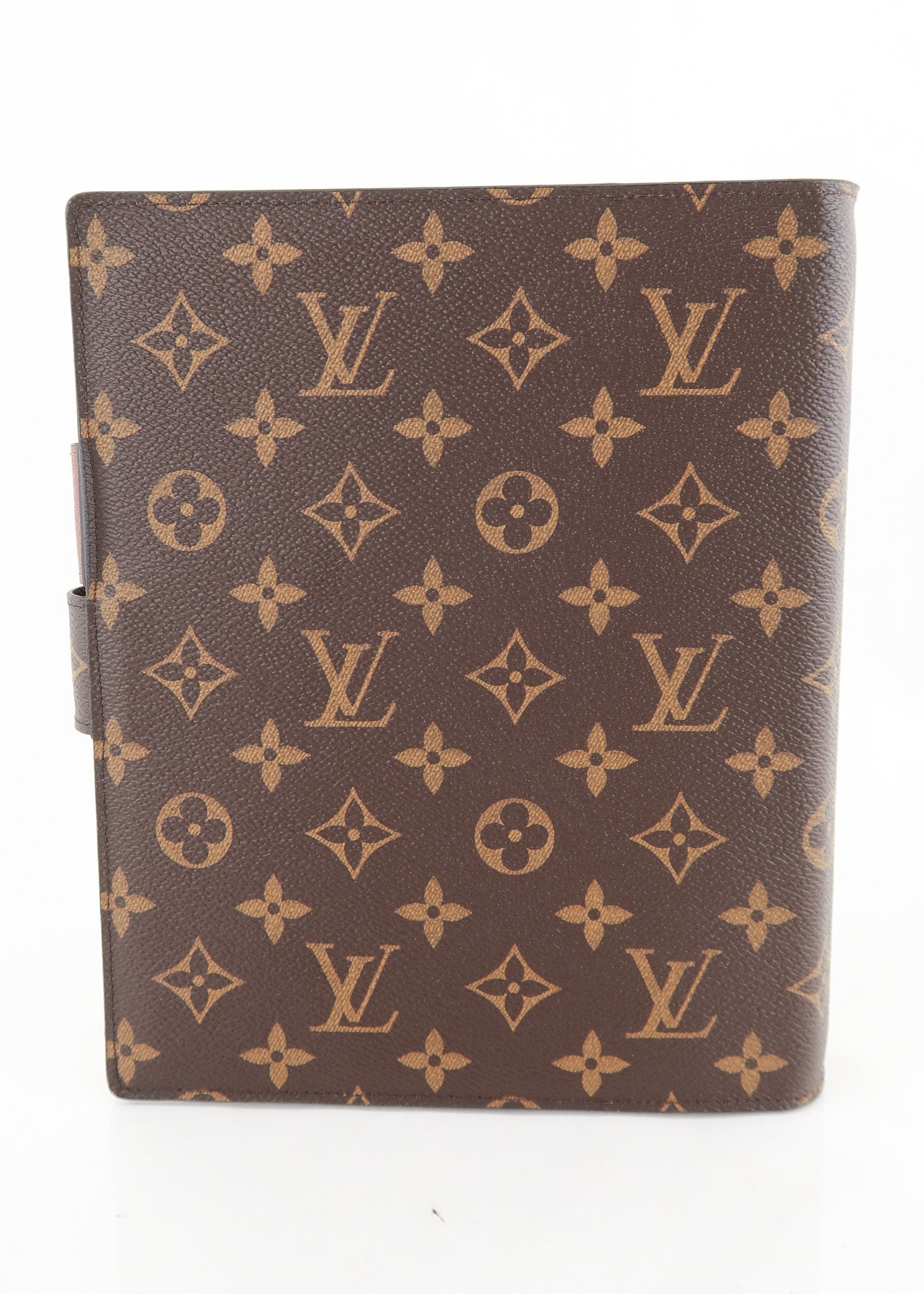 LOUIS VUITTON -VINTAGE AUTHENTIC MONOGRAM NOTE PAD WITH GOLD PENCIL-BOX &  SLEEPER BAG