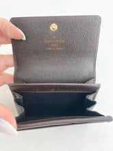 Load image into Gallery viewer, Louis Vuitton Damier Ebene Plat Card Holder
