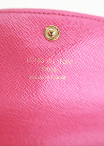 Louis Vuitton Monogram Emilie Wallet Pink
