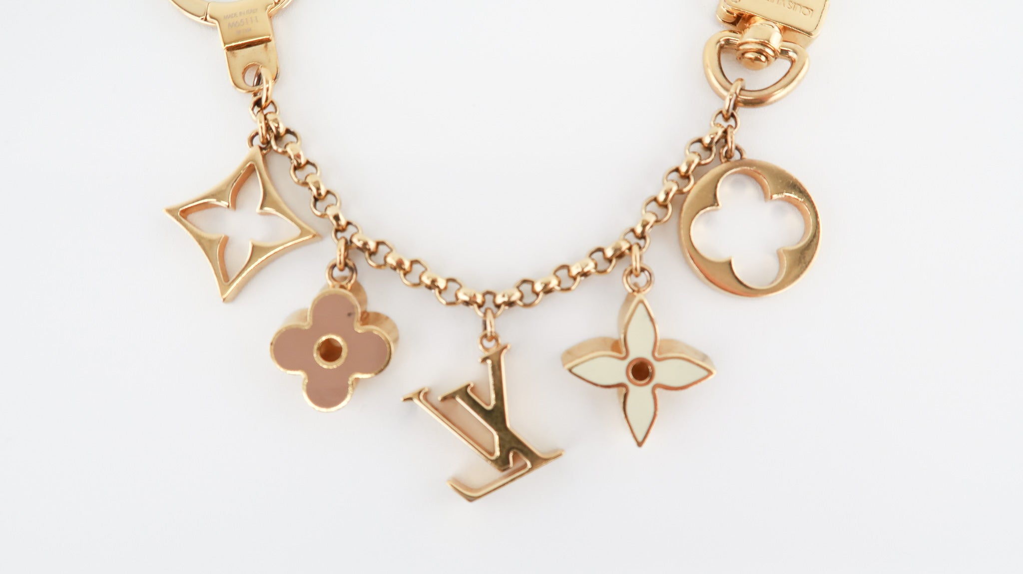 Louis Vuitton Fleur de Monogram Bag Charm Chain - Gold Bag Accessories,  Accessories - LOU758728