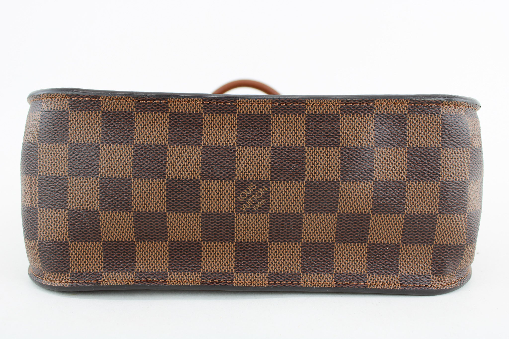 Louis Vuitton Beaumarchais Top Handle Bag Handbag Brown Damier Ebene Pink