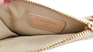 Chanel Lambskin Card Holder Gold