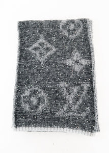 Louis Vuitton Monogram Echarpe Reversible Scarf Grey