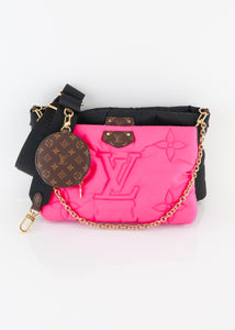 Louis Vuitton - Authenticated Pochette Accessoire Clutch Bag - Denim - Jeans Pink for Women, Never Worn, with Tag
