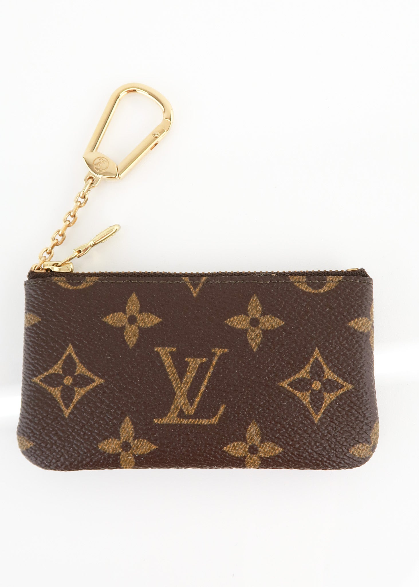 Louis Vuitton Monogram Cles Key Pouch - Brown Keychains