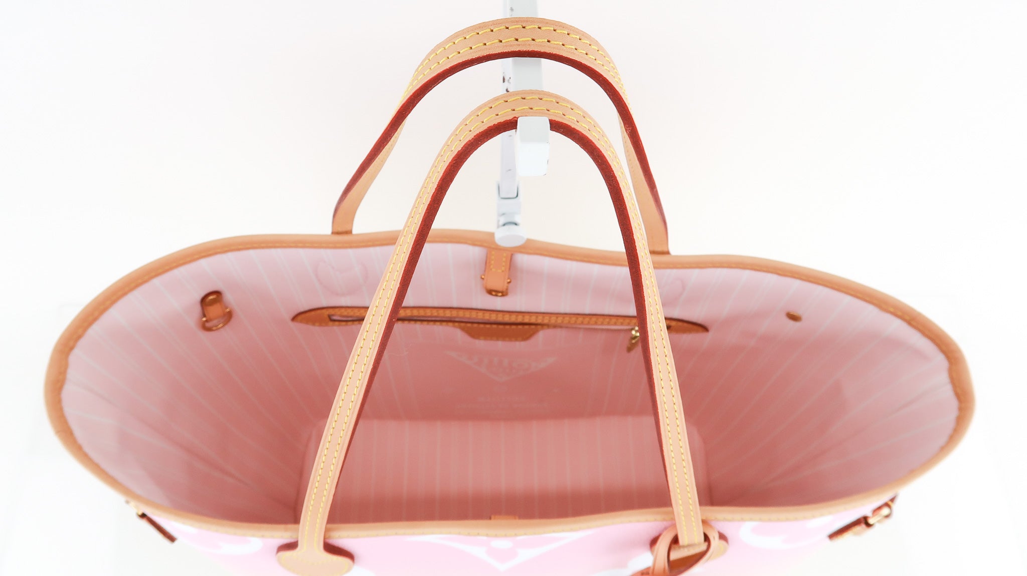 Louis Vuitton Limited Edition Light Pink Monogram Giant Canvas By the Pool  Neverfull MM NM Bag - Yoogi's Closet