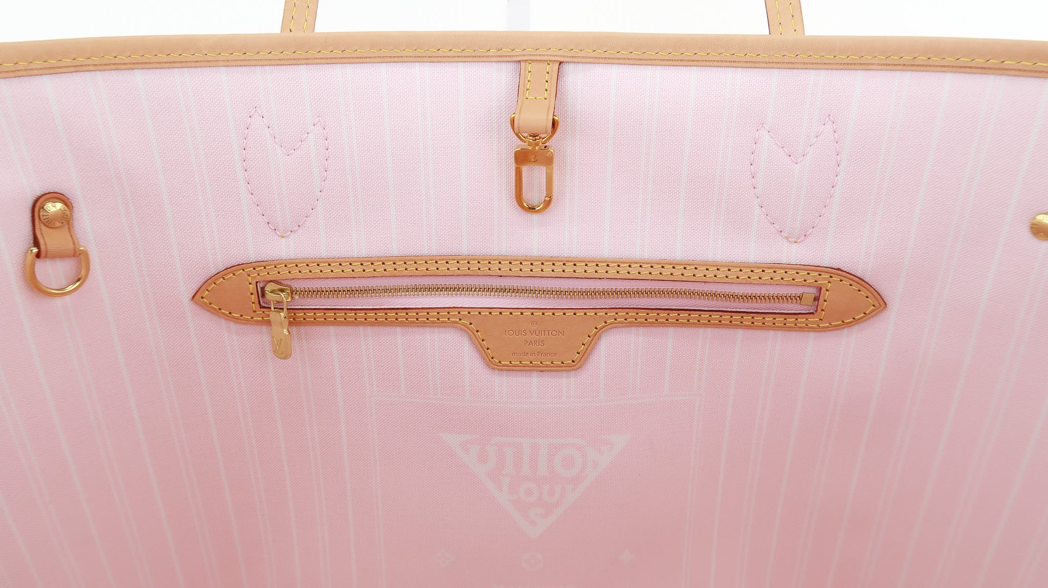 LOUIS VUITTON Monogram Giant By The Pool Neverfull MM Light Pink 1253303