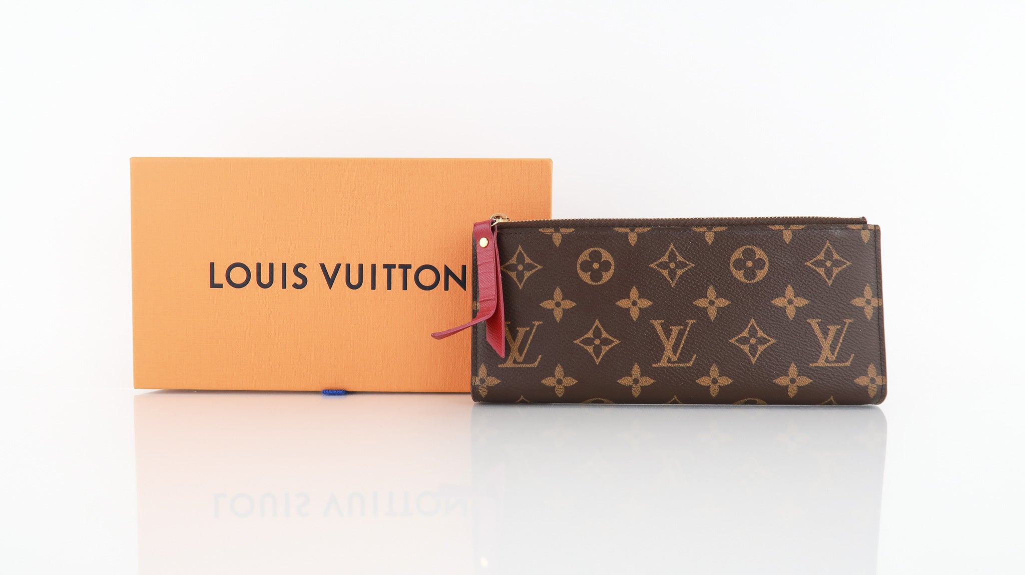 Louis Vuitton Wallet Adele Monogram Fuchsia in Toile Canvas with