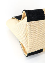 Load image into Gallery viewer, Chanel Deauville Large Raffia Stripe