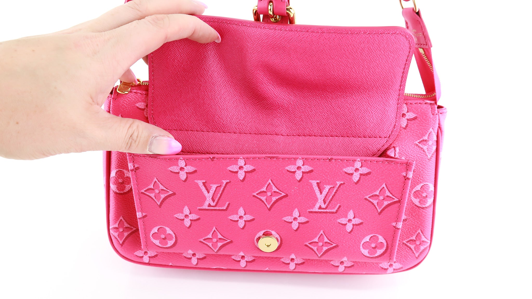 Louis Vuitton Monogram Multi Pochette Accessories Pink – DAC