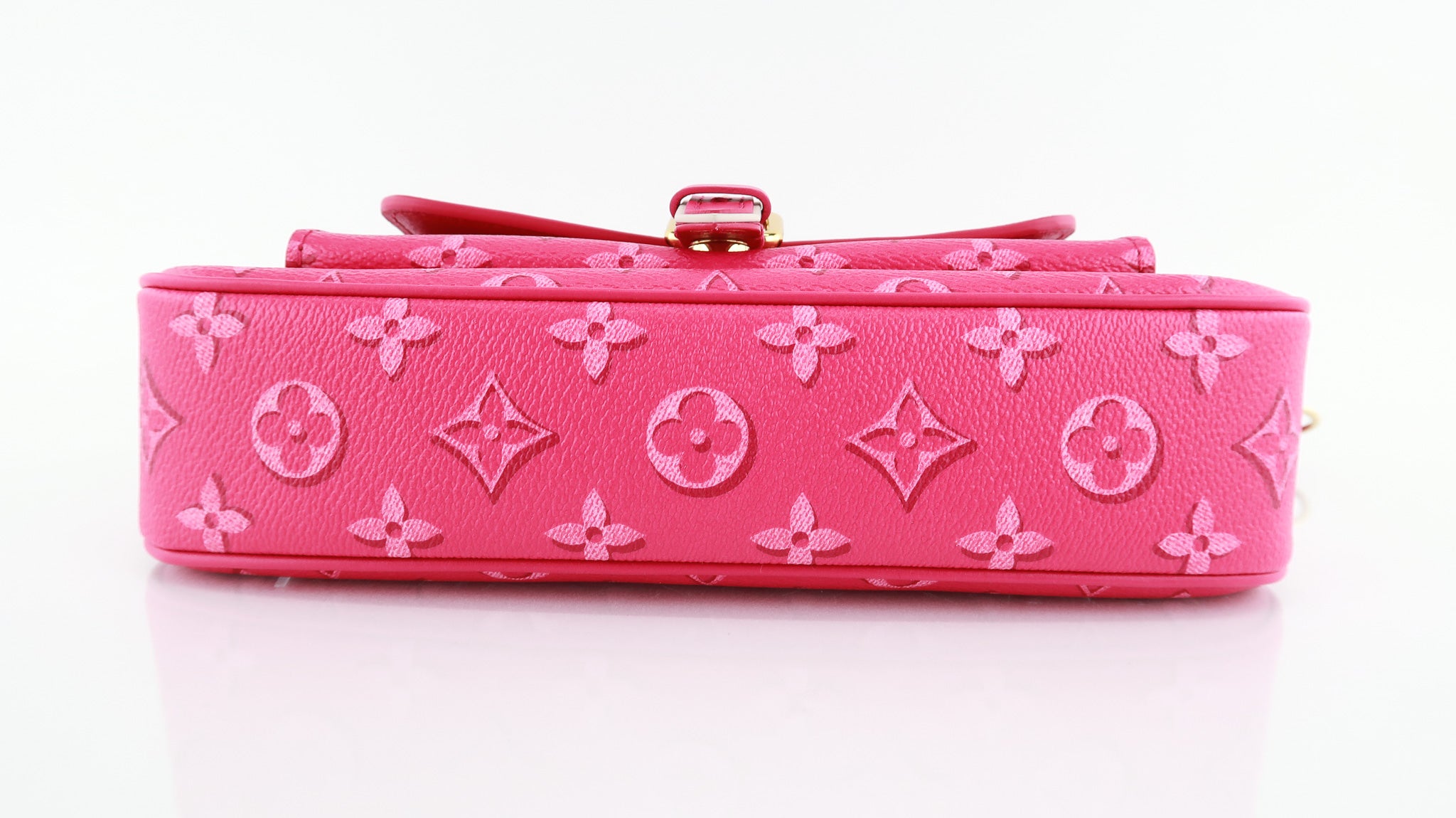 Louis Vuitton Monogram Fuchsia Pink Félicie Pochette W/ Extra Long
