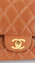 Load image into Gallery viewer, Chanel Lambskin Quilted Medium Double Flap Tan