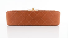 Load image into Gallery viewer, Chanel Lambskin Quilted Medium Double Flap Tan