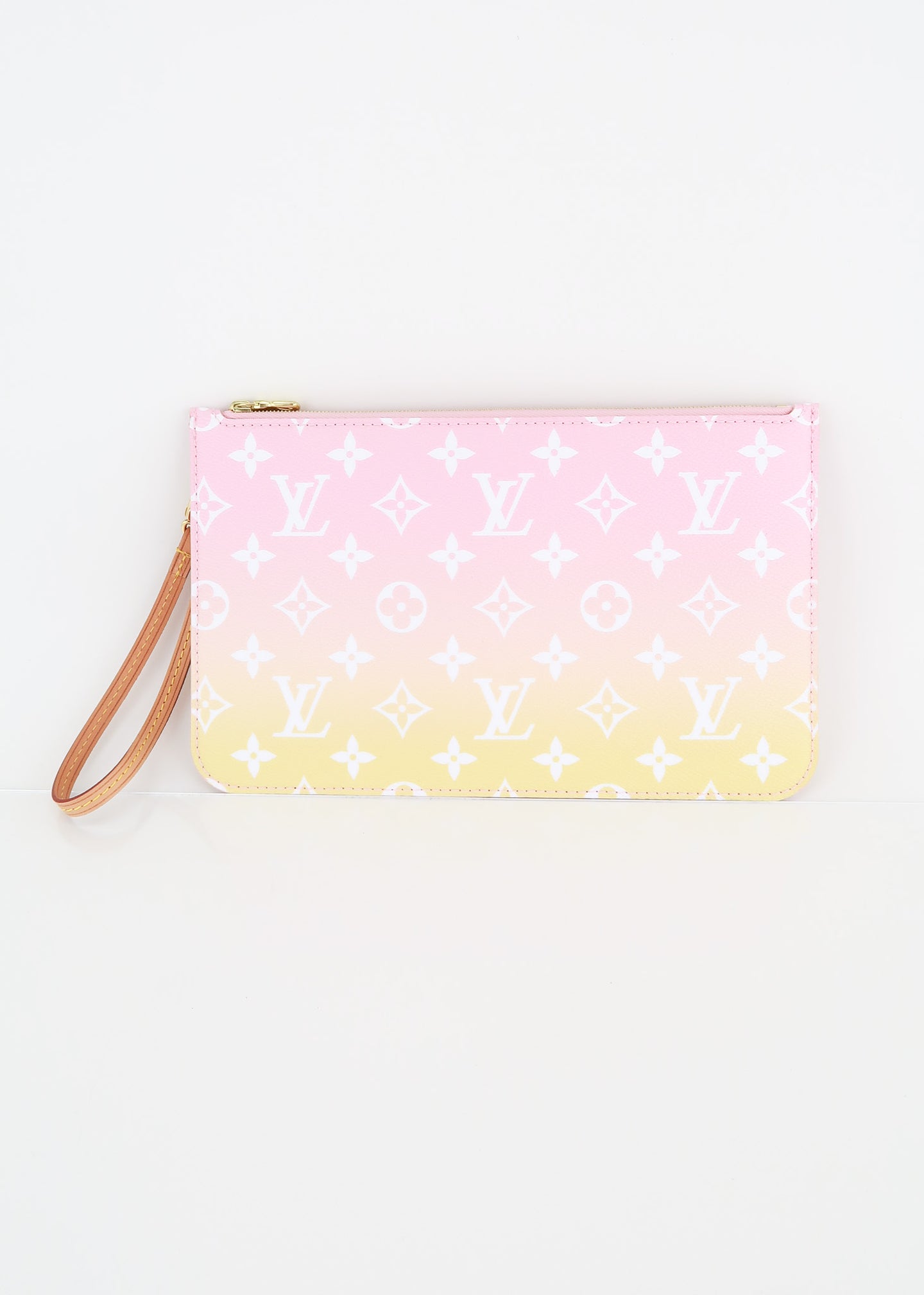 yellow and pink louis vuittons wallet