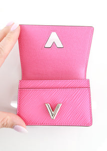Louis Vuitton Epi Twist Card Case Hot Pink