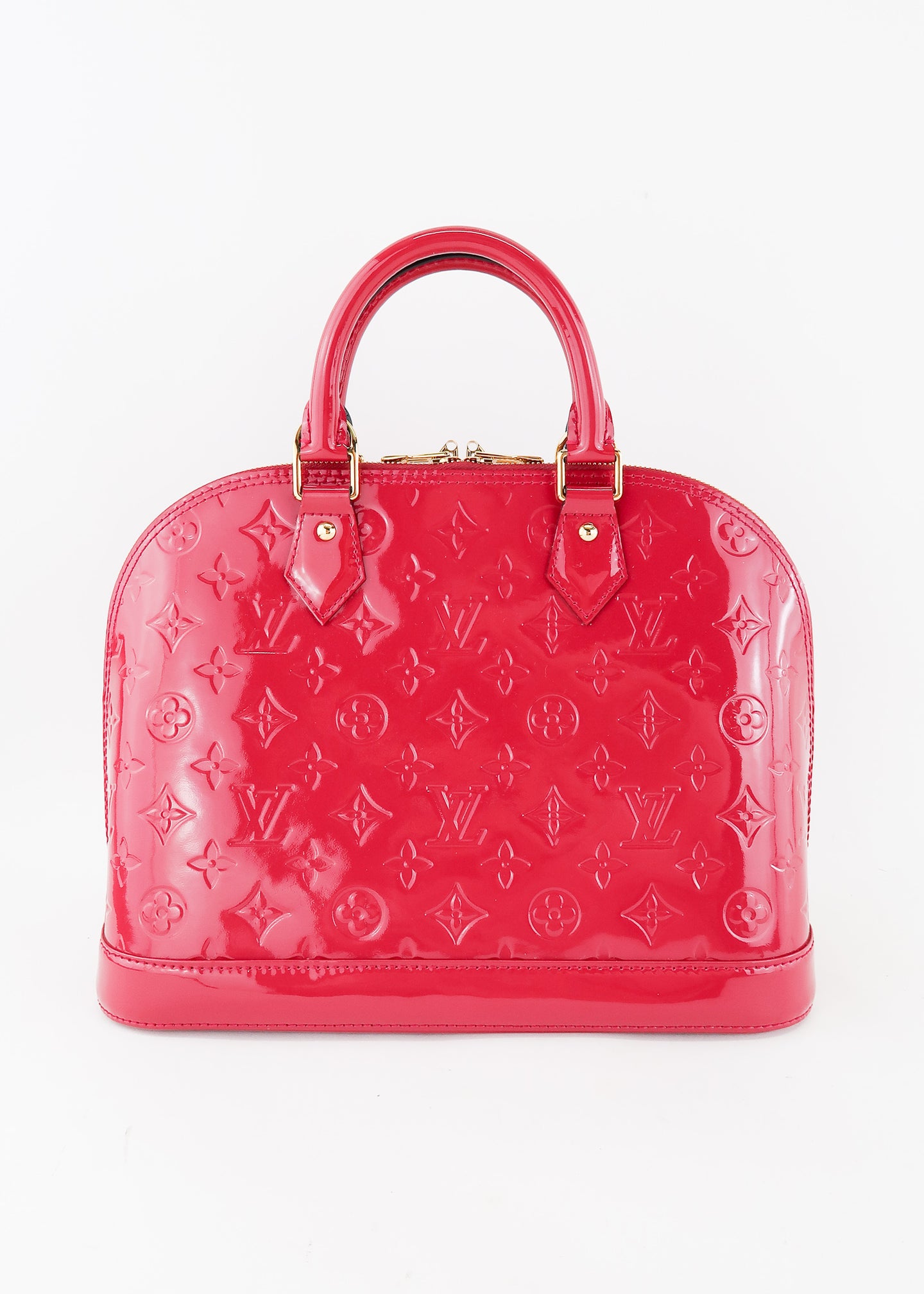 Louis Vuitton Vernis Monogram Alma PM Pink