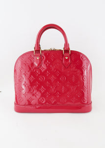 Louis Vuitton Vernis Monogram Alma PM Pink