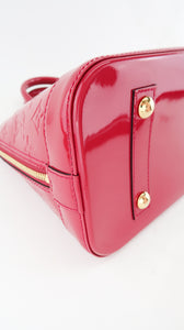 Louis Vuitton Vernis Monogram Alma PM Pink