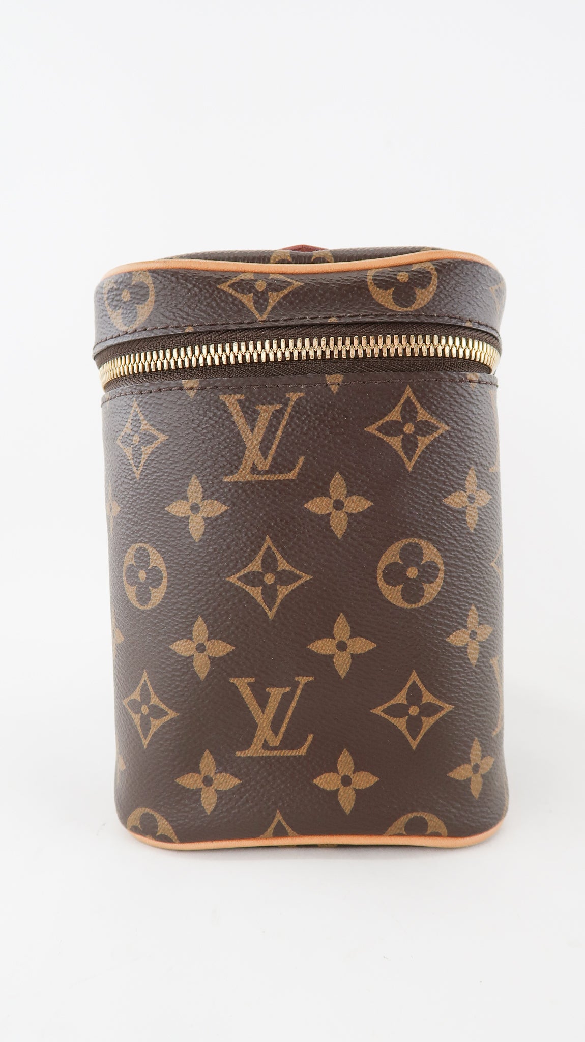 Nice cloth vanity case Louis Vuitton Brown in Cloth - 25103012